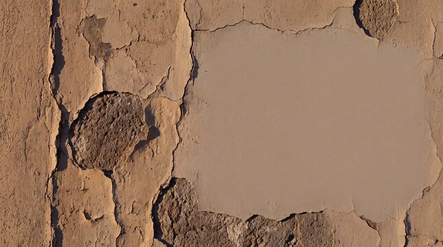 Damaged Plaster Wall Texture with Empty Copy Space
