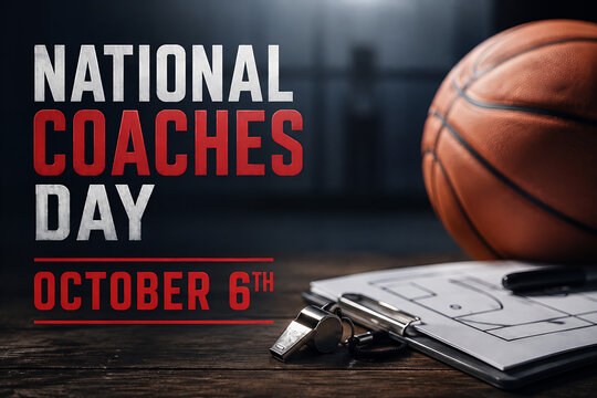 National Coaches Day October 6th Sports Leadership Concept