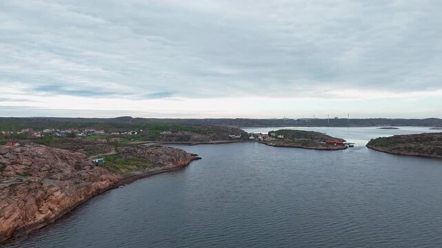 Hyperlapse - Aerial view of scenery in Sweden - Scandinavia