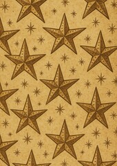 Fototapeta premium Vintage star pattern wallpaper