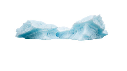 Blue Iceberg Isolated on Black Background, Arctic Glacier Ice Floe Cutout PNG Element for Compositing © PNG CREATOR
