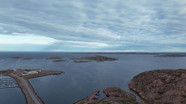 Hyperlapse - Aerial view of scenery in Sweden - Scandinavia