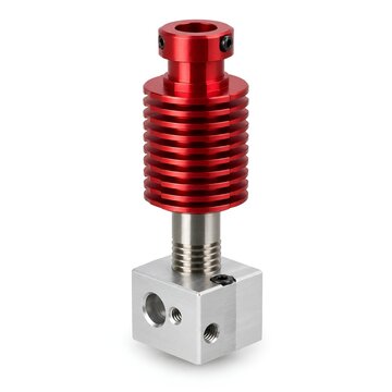 Hotend Assembly All-Metal 3D Printer Extrusion Hardware Isolated on Pure White Background Studio