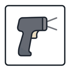 Handheld infrared thermometer icon © agus