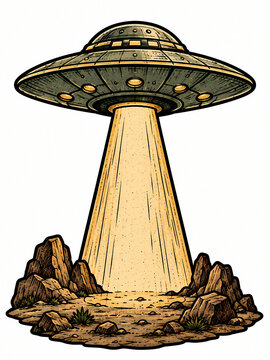 ufo in the desert