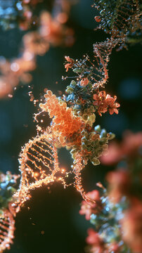 Messenger RNA Translation Process Inside Human Cell with Detailed Ribosome Structure