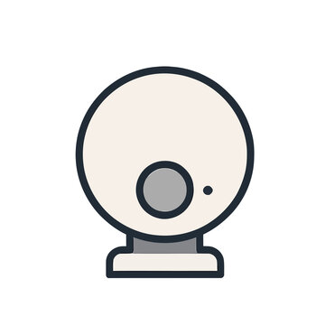 Webcam icon isolated on transparent background