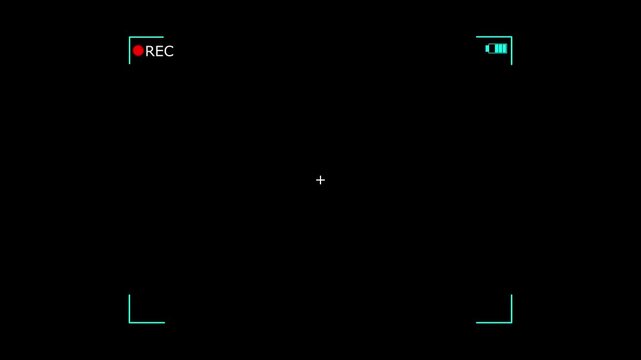 Digital camera viewfinder recording interface overlay