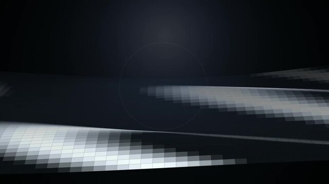 Abstract digital background with pixelated light waves
