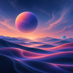 Fototapeta premium Psychedelic Dreamscapes – Surreal Fantasy Landscapes