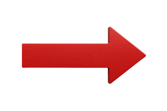 Textured red arrow pointing right