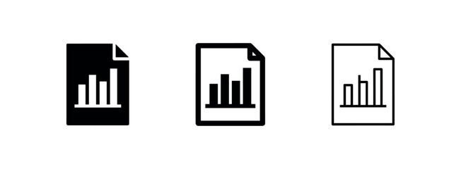 Obraz premium Business report document icon