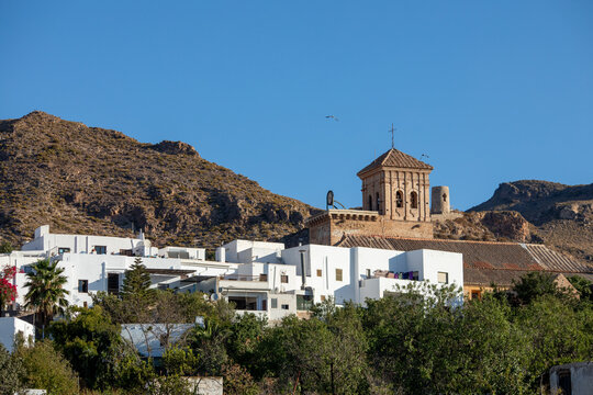 A view of the picturesque village of N&iacute;jar, Almer&iacute;a, Andalusia, Spain, in daylight