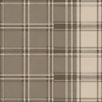 Seamless neutral plaid pattern background