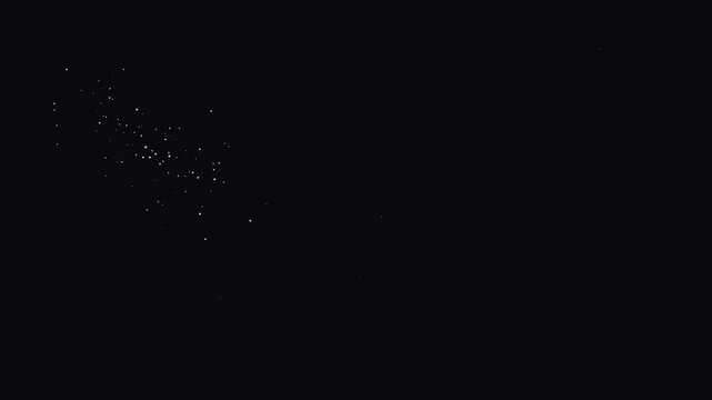 Lite glitter stars animation,fairy dust wand sparkling glitter star line,magical sparkle trail,twinkling particles,black screen background,festive sparkle graphics effect