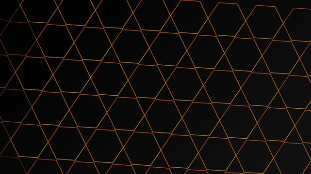 Dark black and gold abstract geometric line background with futuristic tech pattern for digital design