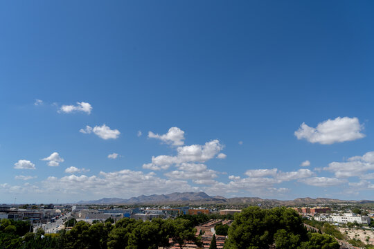 Movimiento de nubes elche alicante espa&ntilde;a