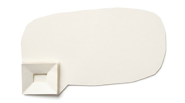 Rectangular speech bubble icon featuring a depressed square center design