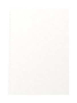 Dot Grid Notebook Page with Spiral Punched Holes Isolated on Transparent Background