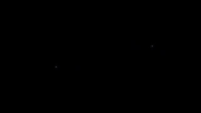 Twinkle stars line glitter sparkles, sparkling stars shine animation, blinking cartoon stars, star sparkle vector doodles, glowing light effect, retro shine movement on black screen background. 4k