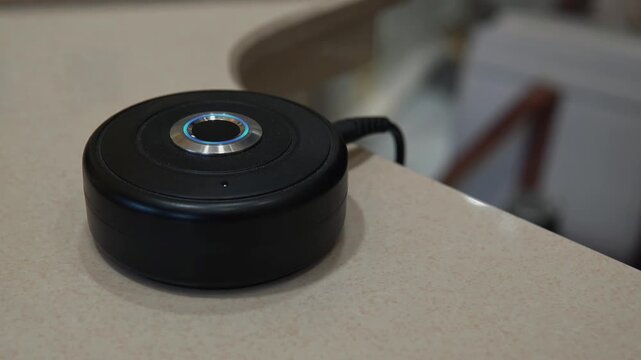 Biometric Fingerprint Scanner Authentication with Finger Pressing Digital Security Device