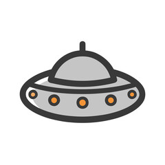 Cartoon Flying Saucer Icon © asti