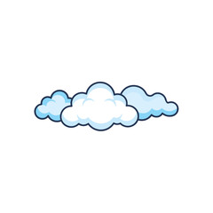 Obraz premium Cluster Of Three Fluffy Clouds