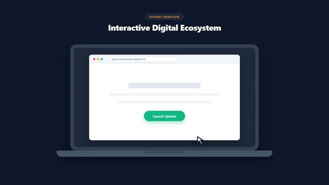 Interactive Digital Ecosystem Interface Concept
