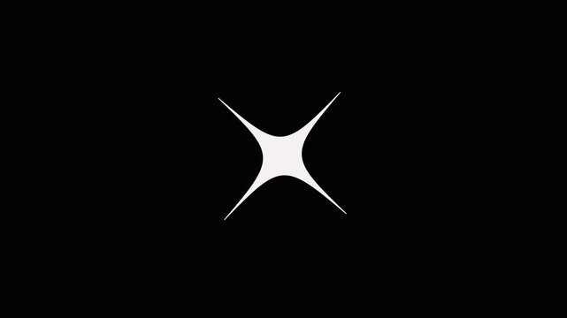 Futuristic shiny twinkle star field effect on featuring glowing triple white sparkles, Sparkling white star particle animation white glitter star line, abstract shimmering line explosion overlay