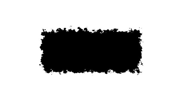 Abstract ink splashes spreading horizontally across white background with fluid watercolor motion and dynamic paint texture