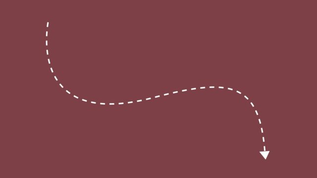White downward arrow icon on red background