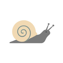 Stylized snail illustration isolated on transparent background © nobita