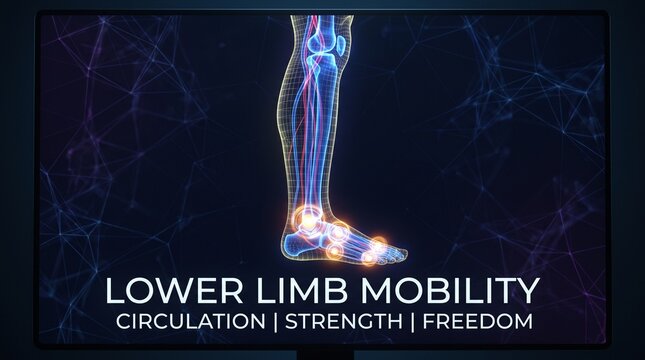 Visualizing lower limb anatomy and circulation with futuristic medical imaging