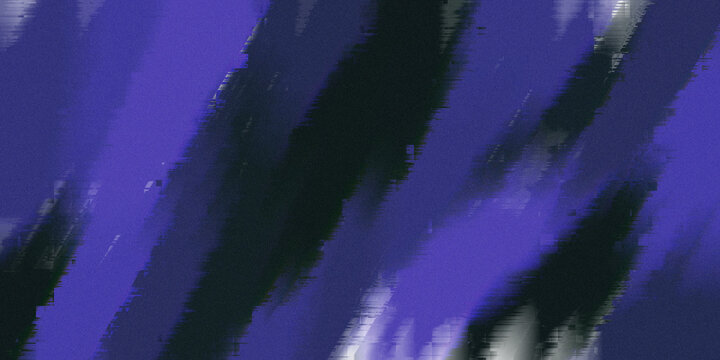 Abstract Dark Purple Black Diagonal Glitch Grain Stripe Wave Background