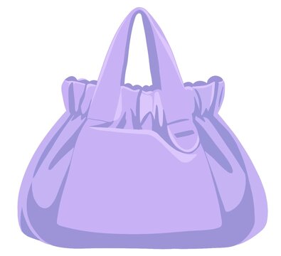 vector illustration of a purple bag