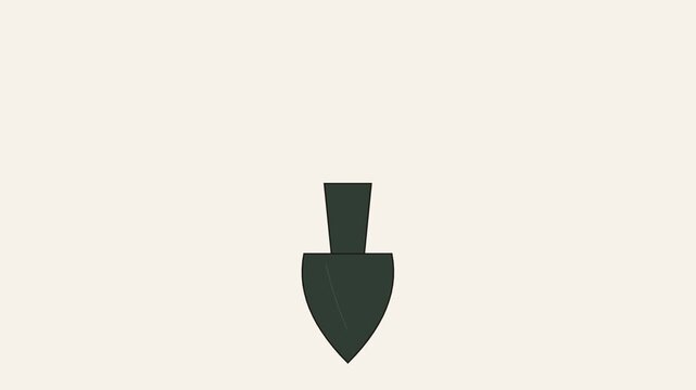Three geometric spinning pendulum icons