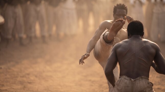 Capoeira fighters during the Brazilian colonial era