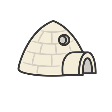 Simple igloo illustration