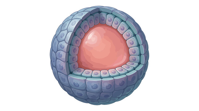 Microscopic cross section of biological cell layers