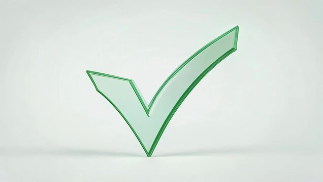 Enhance your user interface projects with sleek animated 4K check mark icon which shows a smooth motion graphic of a successful selection agreement or confirmation making it ideal for UI app