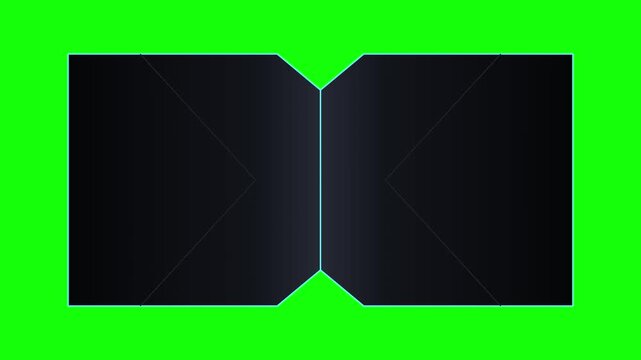 Abstract geometric morphing animation loop