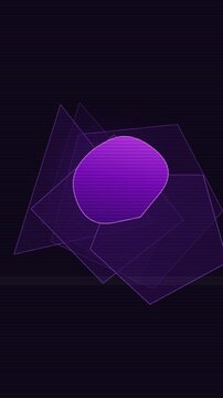 Abstract geometric morphing animation