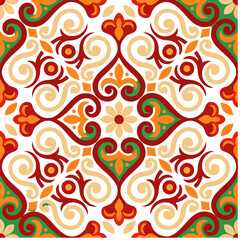 Decorative floral and swirl pattern © dewi