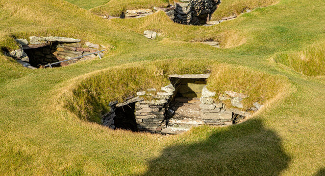 An Iron Age house in Jarlshof, Shetland
