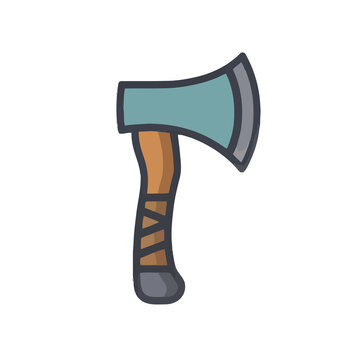 Stylized axe illustration