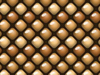 Obraz premium Puffer Quilted Texture Inflated Padded Squares Background