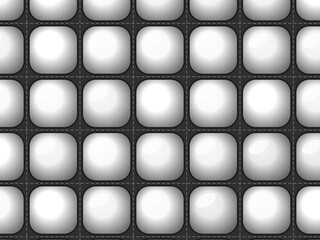 Obraz premium Squishy Tufted Cushion Grid Modern Abstract Pattern