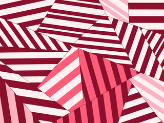 Fototapeta premium Razzle Dazzle Broken Stripes Geometric Vector Design