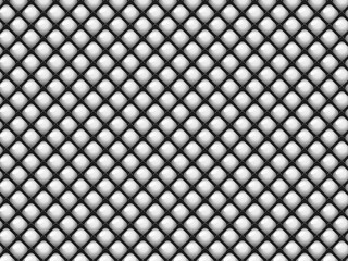 Obraz premium Shiny Puffed Quilt Cells Dimensional Textile Design