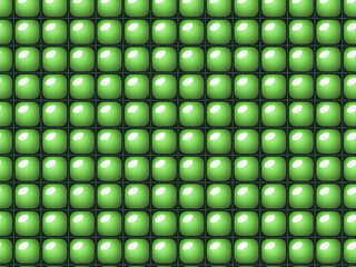 Obraz premium Shiny Puffed Quilt Cells Dimensional Textile Design